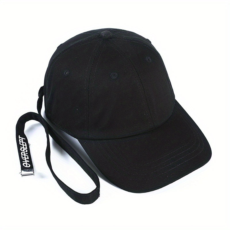 Solid Strap Baseball Cap Lightweight Sunshade Hat