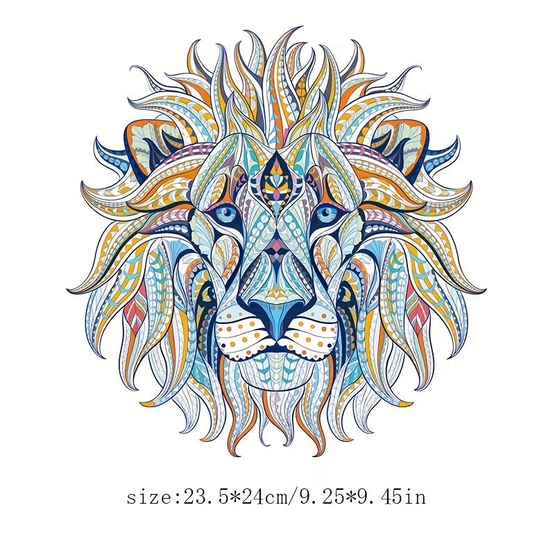 Cartoon Lion Animal Clothing Patch For Men DIY Application