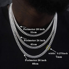 Men's Cuban Chain Necklace in Metal