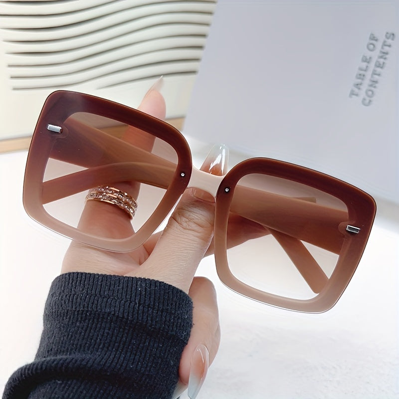 Gradient Square Sunglasses Mod Large Anti Glare UV400