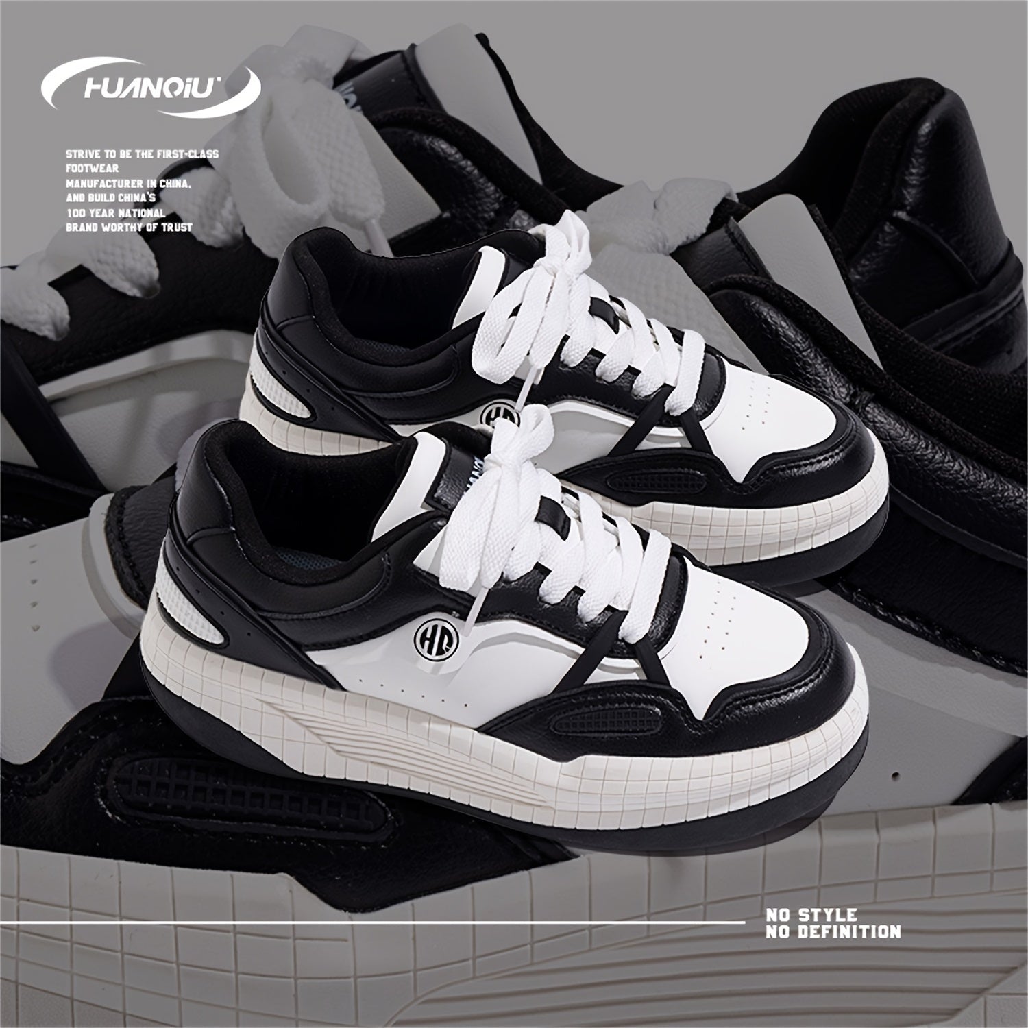 Peas Shoes Women's Thick Sole Skate Shoes Non slip Platform Sneakers