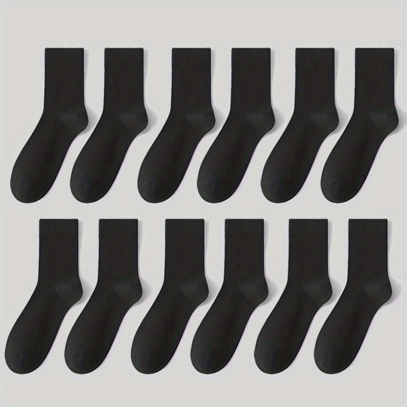 6 Pairs Comfy Breathable All Match Women's Socks Stockings