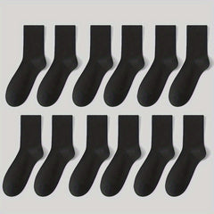 6 Pairs Comfy Breathable All Match Women's Socks Stockings