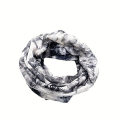 Vintage Flower Print Beanie Lightweight Skull Hat Elastic Headband