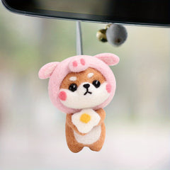 Needle Felting Kit Dog Corgi DIY Craft Kids Adults Material Package Pen