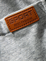 Solid Men's Sweatpants with Pockets Drawstring Active Pants