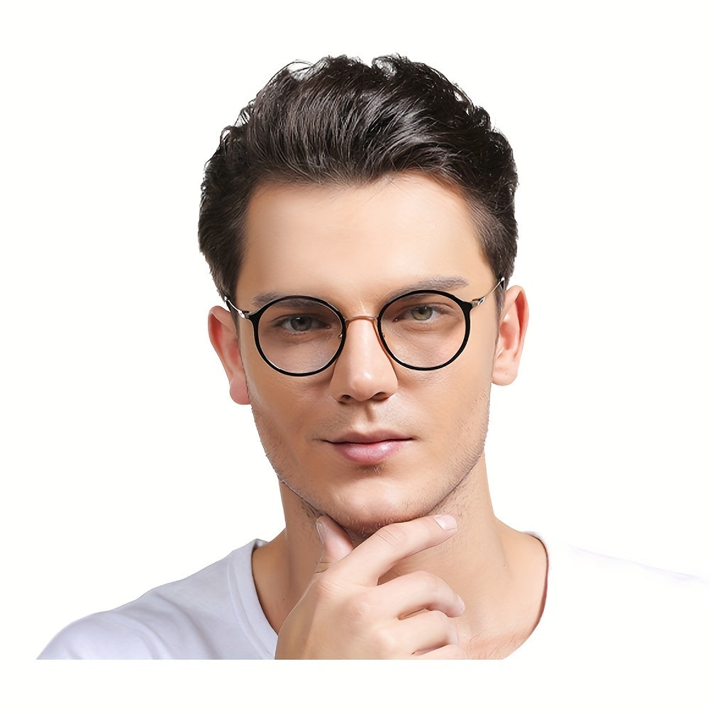SOOLALA Vintage Inspired Round Reading Glasses For Men