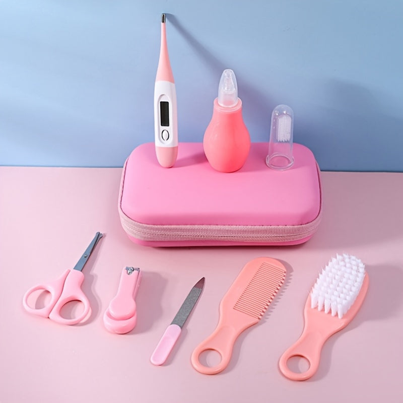 Baby Care Kit 8 Essential Hygiene Tools Zipper Bag