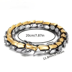 Retro Men's Dragon Pattern Dragon Head Bracelet Gift