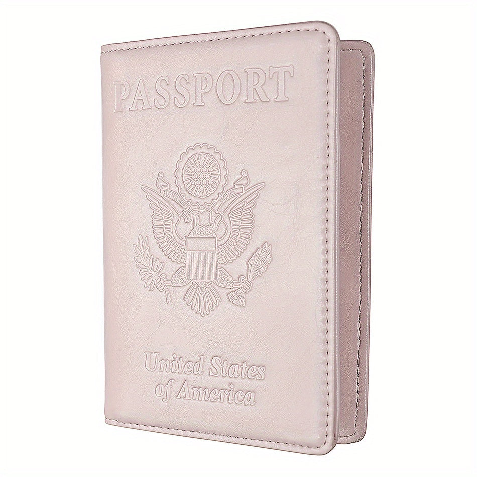 PU Leather RFID Anti theft Brush Passport Holder Classic Travel Passport Holder