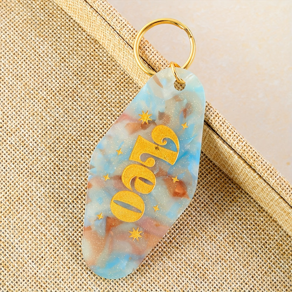 Zodiac Theme Key Tag Key Chain Bag Accessory Gift