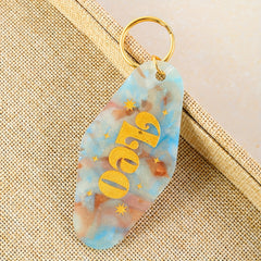 Zodiac Theme Key Tag Key Chain Bag Accessory Gift