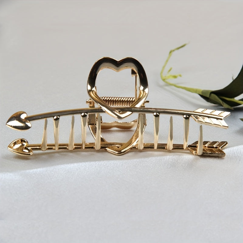 Heart Shape Arrow Hair Claw Strong Holder Hair Accessories