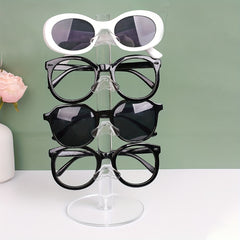 Clear Acrylic Eyeglasses Stand Holder Organizer