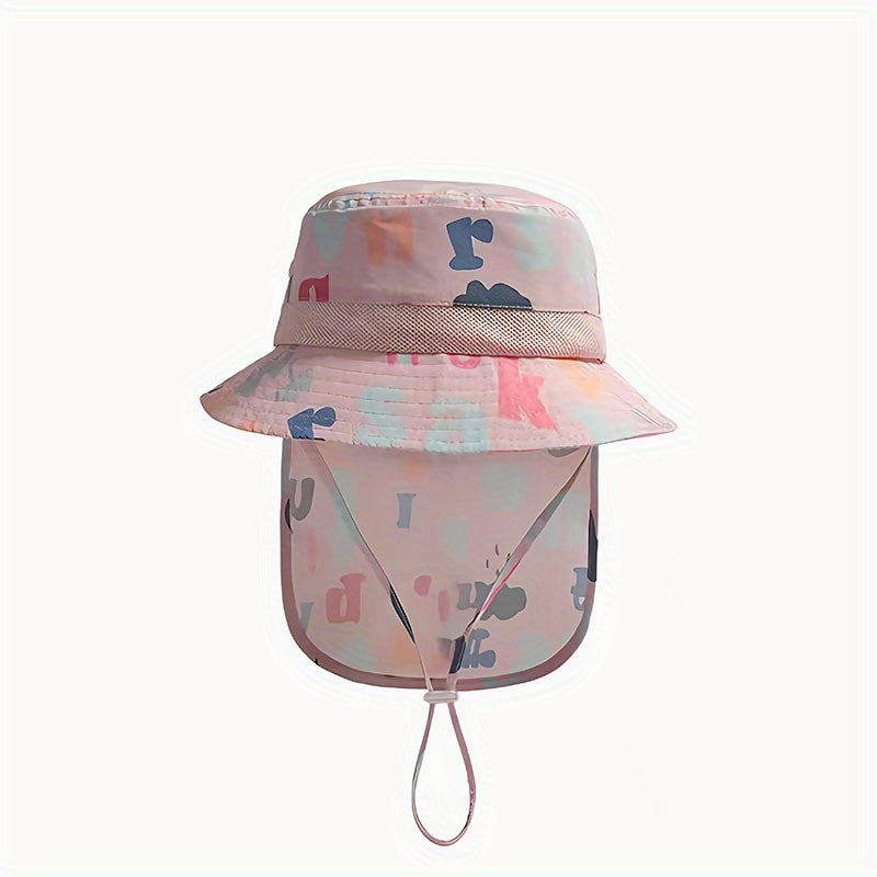 Kids Sunscreen Beach Hat Adjustable Baby Fisherman Hat