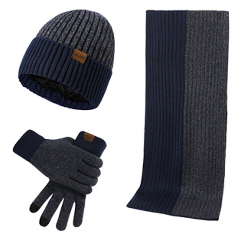 Men's Winter Hat Scarf & Touch Gloves Set