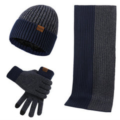 Men's Winter Hat Scarf & Touch Gloves Set