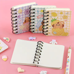Cartoon Flip Coil Notebook Student Pocket Office Learning Diary Portable Small