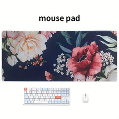 Extended Gaming Mouse Pad for Women's Office, Non Slip Base, Waterproof
