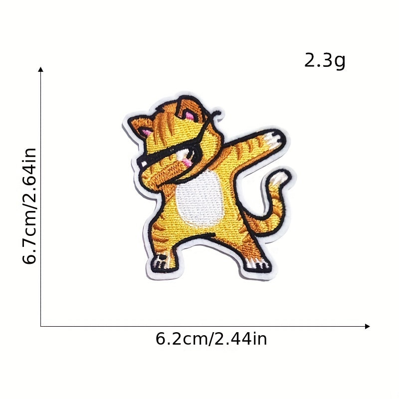 5pcs Superanimals Iron On Patches Sew On Embroidered Applique Repair Patch