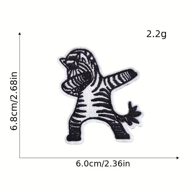 5pcs Superanimals Iron On Patches Sew On Embroidered Applique Repair Patch