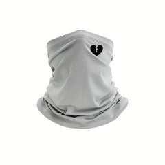 Broken Heart Print Mask Unisex Windproof Neck Gaiter