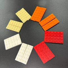12pcs 2x6 Low Brick Small Particle Building Blocks ABS M