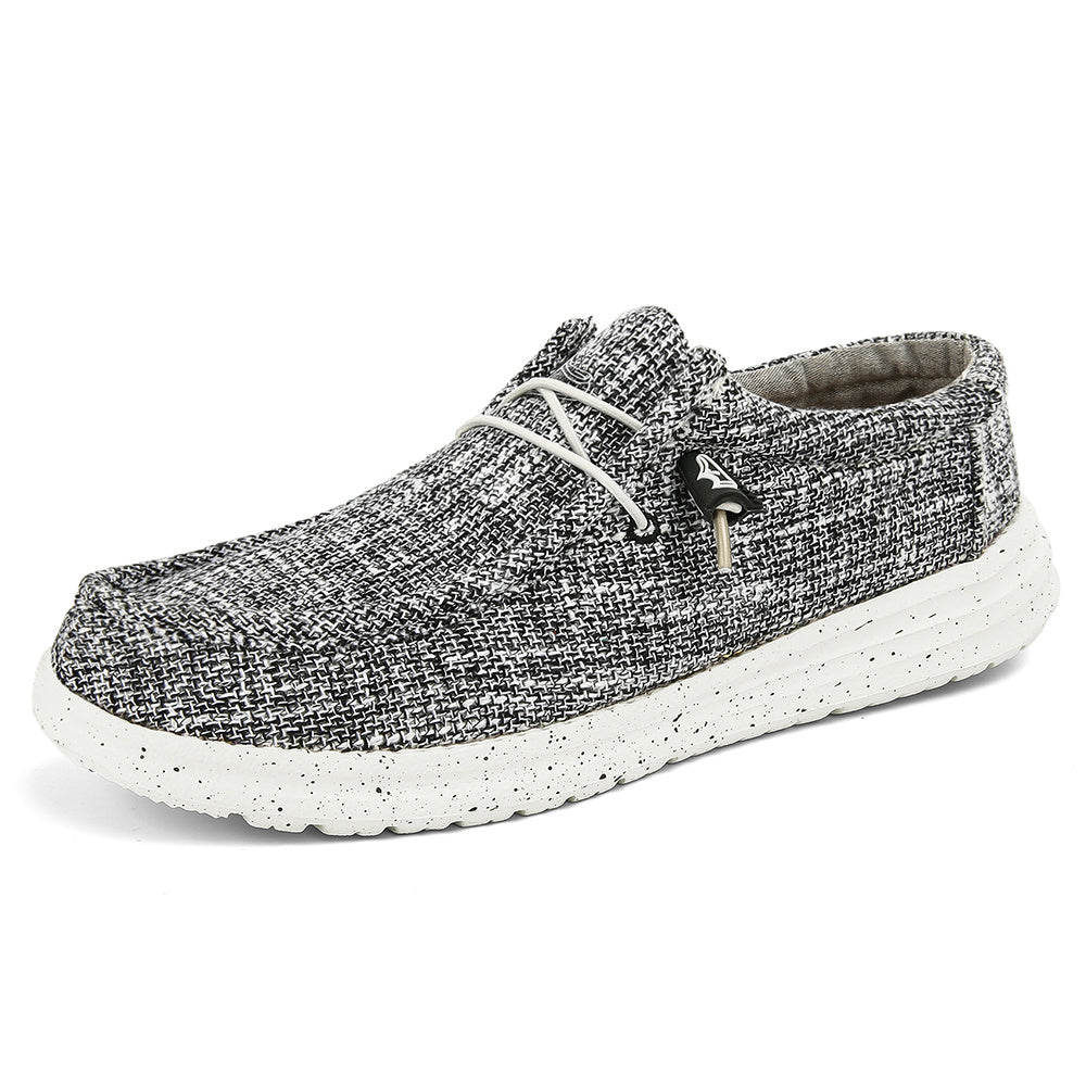 Men's Lightweight Canvas Loafer Shoes Casual Slip On Sneakers