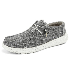 Men's Lightweight Canvas Loafer Shoes Casual Slip On Sneakers