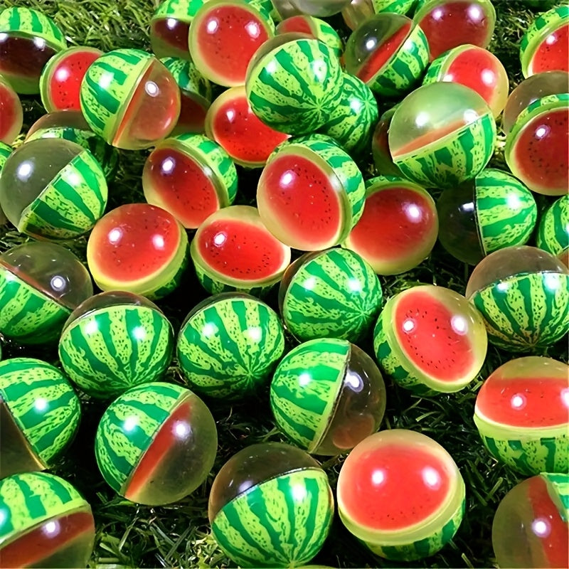 12pcs Watermelon Bouncy Balls for Parties and Events
