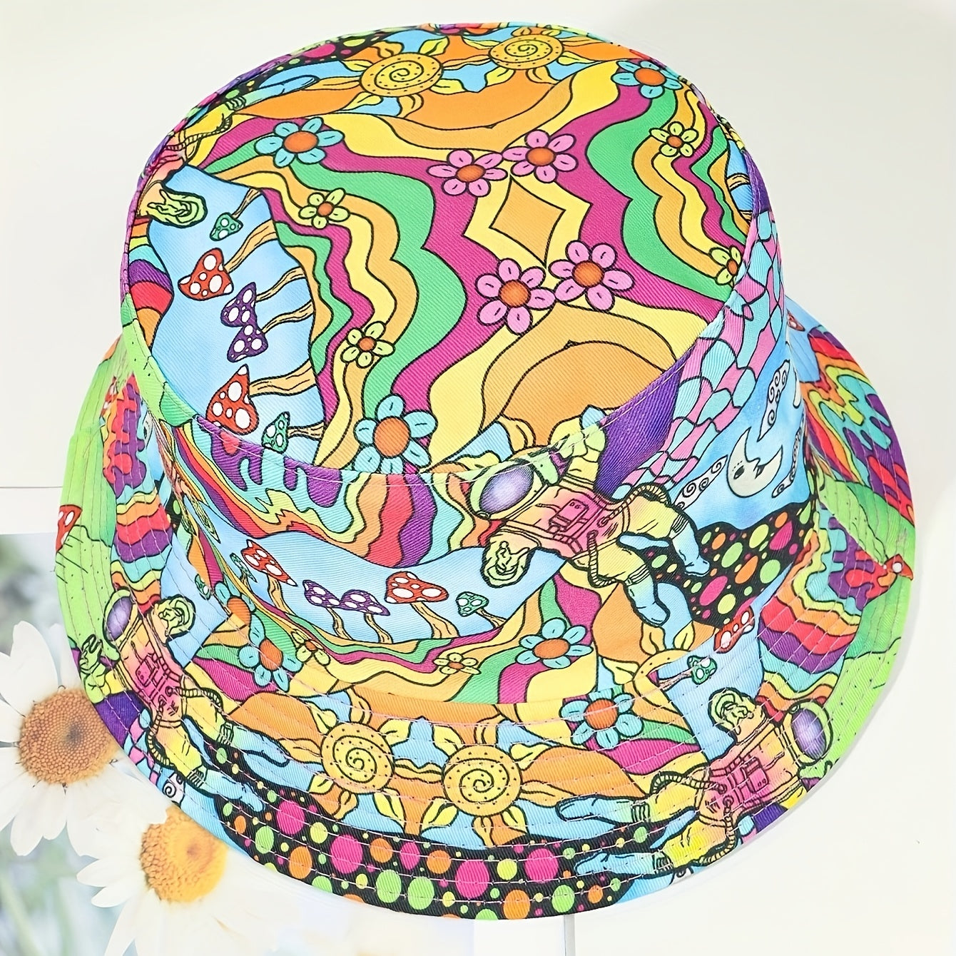 Ethnic Style Retro Casual Sunshade Bucket Hat
