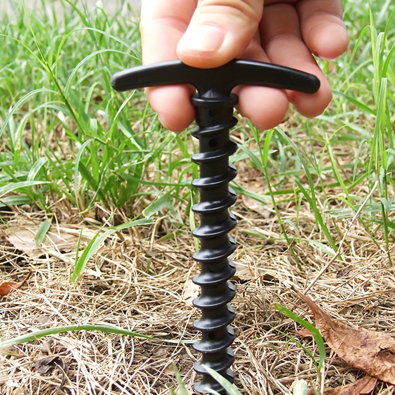 5pcs Outdoor Nylon Windproof Tent Nails Lightweight T Shaped Camping Screw Nails