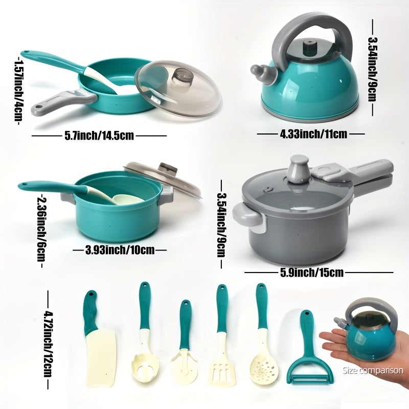 12pcs Play Kitchen Toy Set Mini Cooking Toy Birthday Gift
