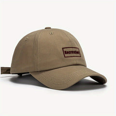 Embroidered Letter Retro Peaked Cap Soft Top Sun Hat