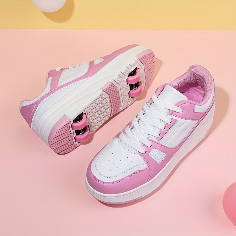 Girl's Roller Shoes Skate Sneakers For Kids