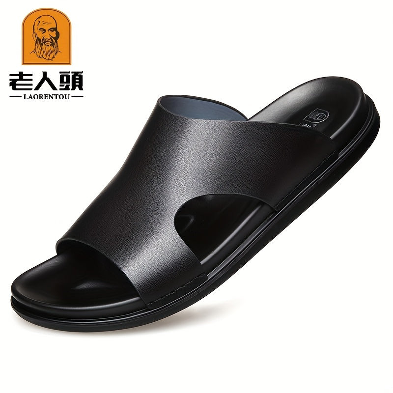 LAORENTOU Men's Non Slip Flip Flops Quick Drying Comfy Thong Sandals