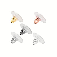 100pcs Hypoallergenic Transparent Adhesive Ear Caps
