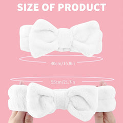 Soft Bow Headband for Washing Face and Makeup