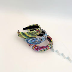 Boho Rainbow Headband Wide Headdress Hair Accessories For Women Girls