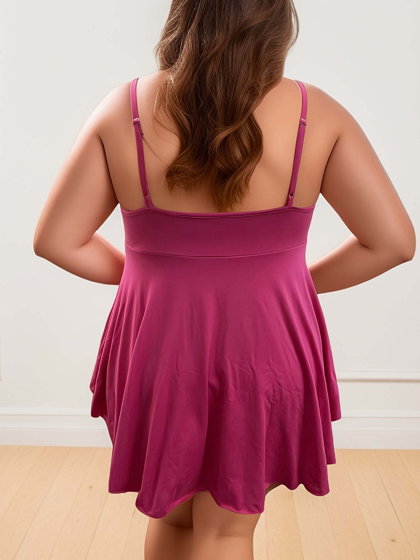  Sexy Cami Top Women's Plus Plain Strappy Ruffle Backless Peplum