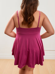  Sexy Cami Top Women's Plus Plain Strappy Ruffle Backless Peplum