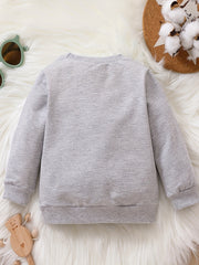 Baby Boy's Graphic Long Sleeve Crew Neck Sweatshirt