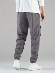 V Cargo Pants Men's Loose Casual Outdoor Work Streetwear Hip Pop Style