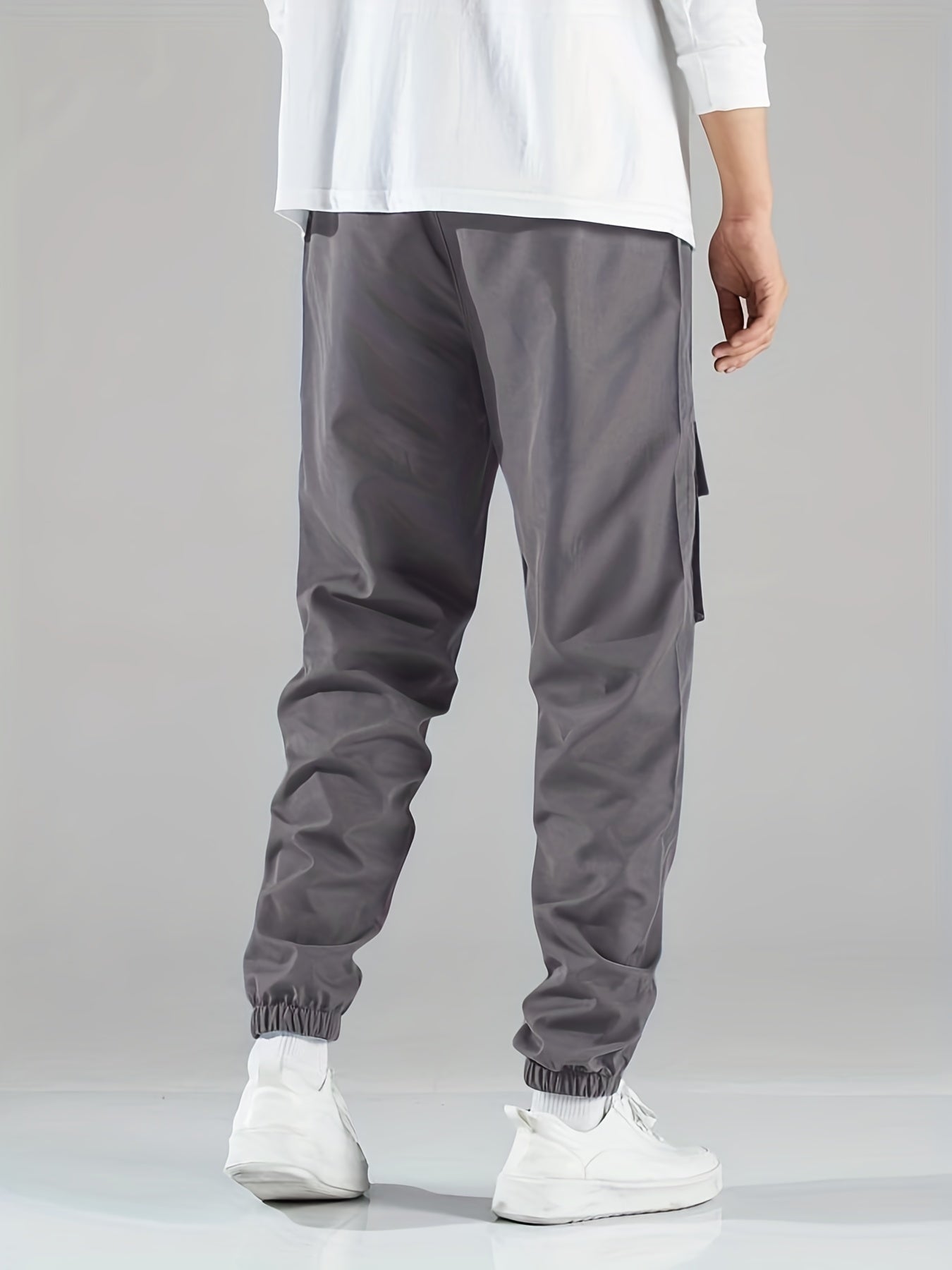 Chicken Print Cargo Pants Men's Flap Pocket Trousers