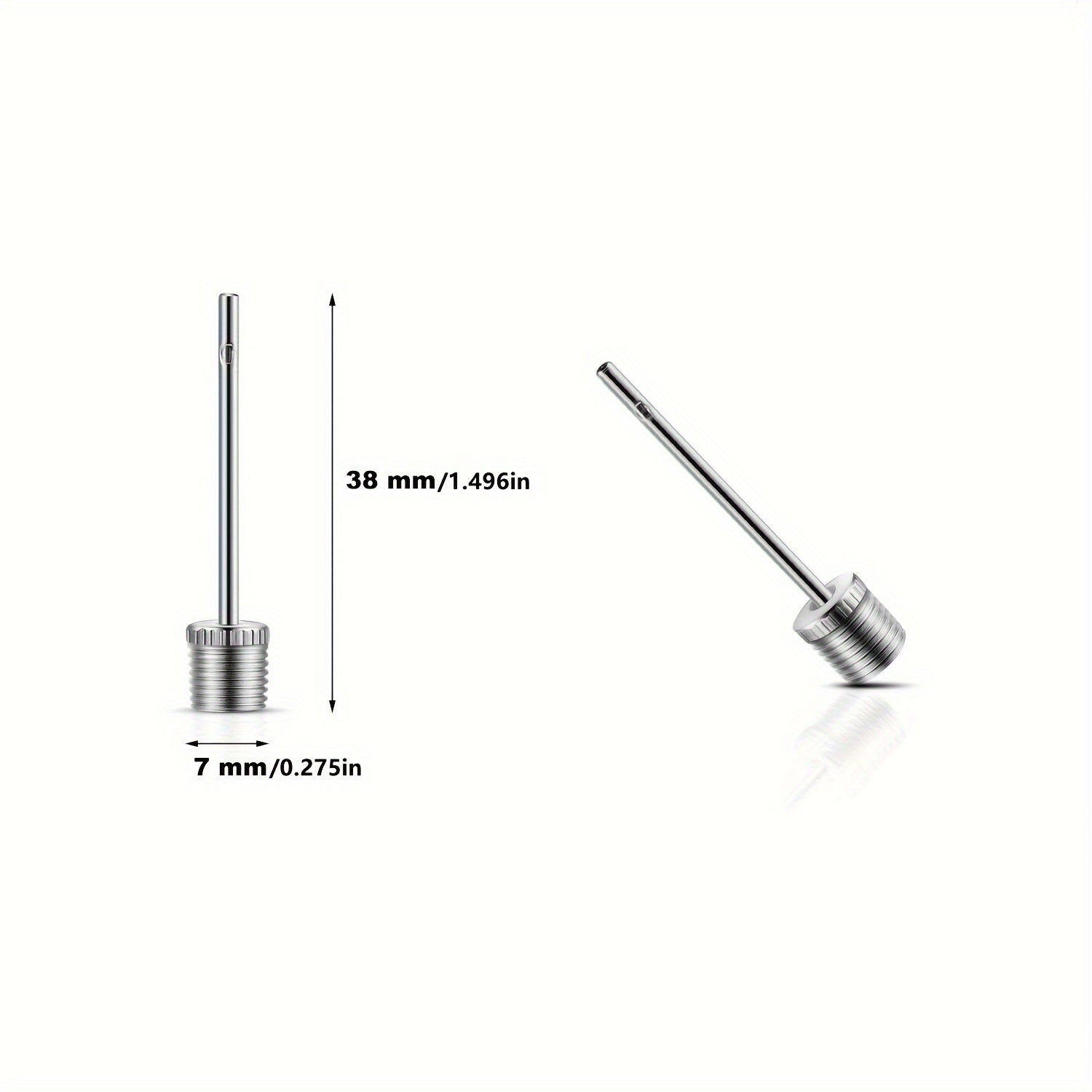 100pcs Basketball Pump Needles Air Pump Needles with Storage Box