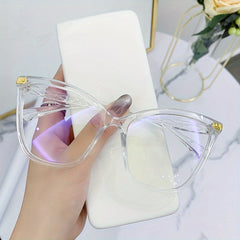 Stylish Clear Frame Cat Eye Glasses Anti Light Reading
