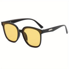Oversized Cat Eye Sunglasses Solid Square Frame Glasses UV400