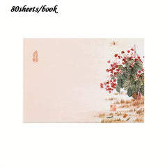 Chinese Style Painting Sticky Note Book DIY Journal Decoration 80 Sheets