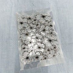 Flower Background Transparent Stamp Silicone Stamp Craft DIY Card Decoration