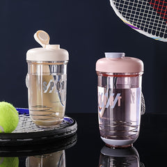 600ml Protein Powder Shaker Water Cup with Stirring Ball